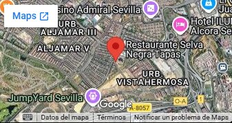 Mapa de ubicación de Selva Negra en Tomares, Sevilla